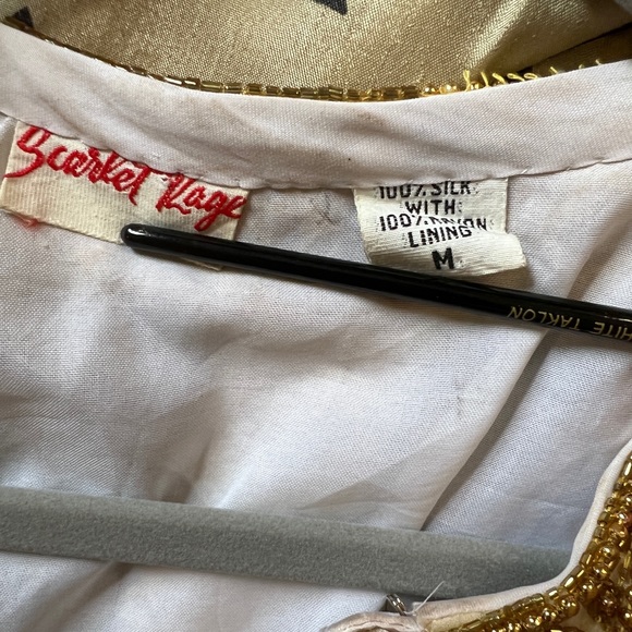 Vintage Scarlet Rage Sequin Beaded Top sz med. Chanel aspired. - Picture 9 of 11